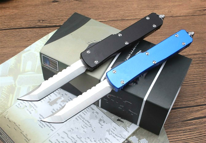

4 models UT85 UTX85 UTX-85 Transparent D2 double action tactical self defense folding edc knife pocket knife auto knives xmas gift Adker
