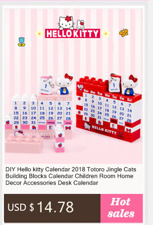 Grosshandel Diy Hello Kitty Kalender 2019 Totoro Jingle Cats Bausteine Kalender Kinderzimmer Wohnkultur Zubehor Tischkalender J190712 Von Babala1