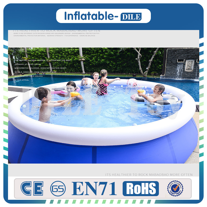 

Inflatable Swimming Pool, Blow Up Family Full-Sized Pool for Kids, Toddlers, Infant & Adult, 300x76cm, Swim Center for Ages 3