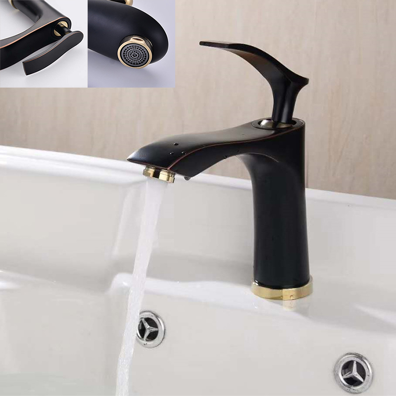 

Bathroom Sink Tap Mixer Basin Faucets Single Hole Matte Black Bathroom Faucet Robinet Lavabo Wasserhahn Waschbecken