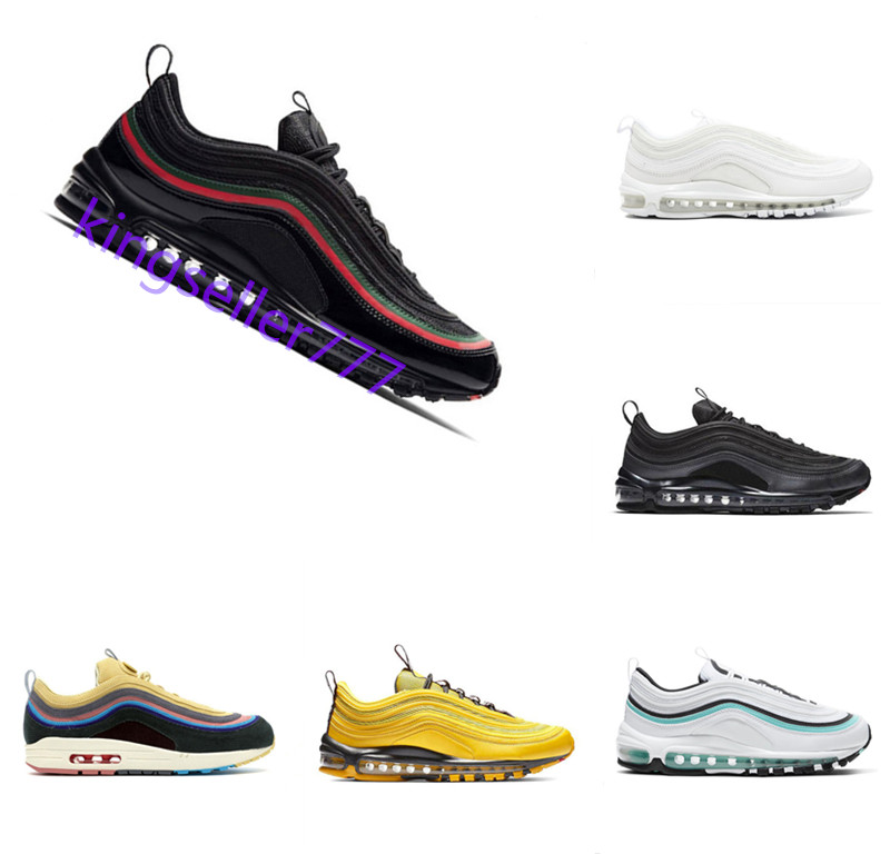 

2020 hot selling Sean Wotherspoon 97s VF SW Corduroy Running Shoes Mens trainers luxury Shoes women yellow white fashion Sneakers shoes