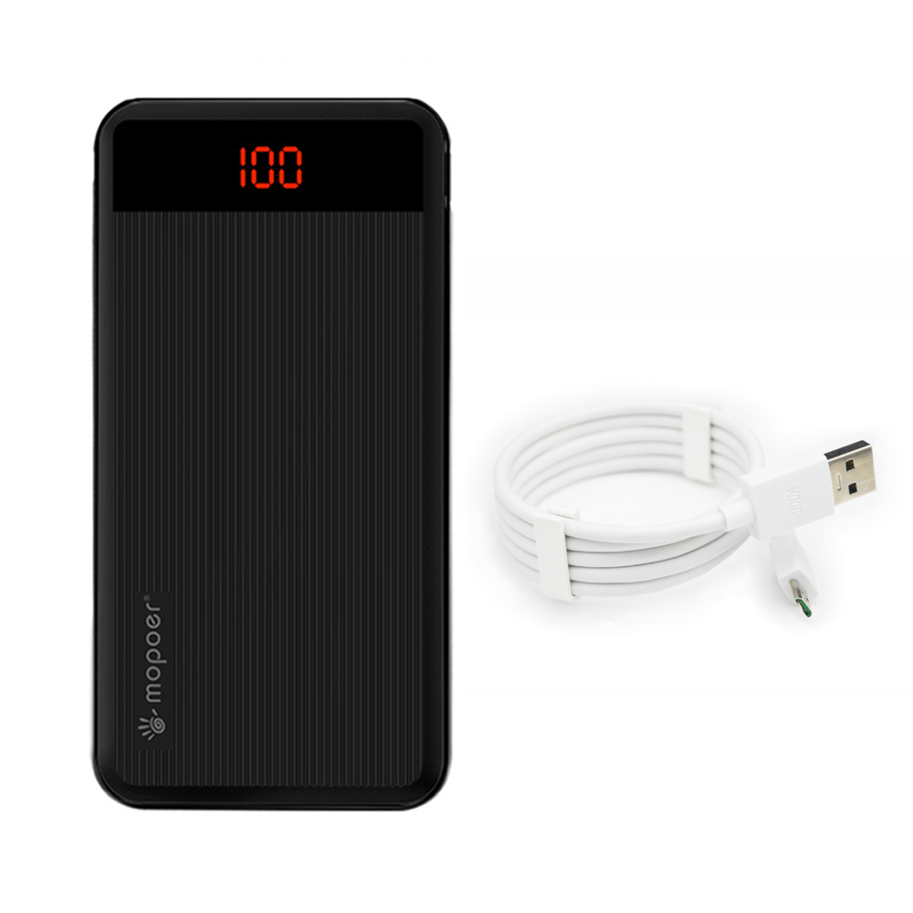 Black with micro USB cable
