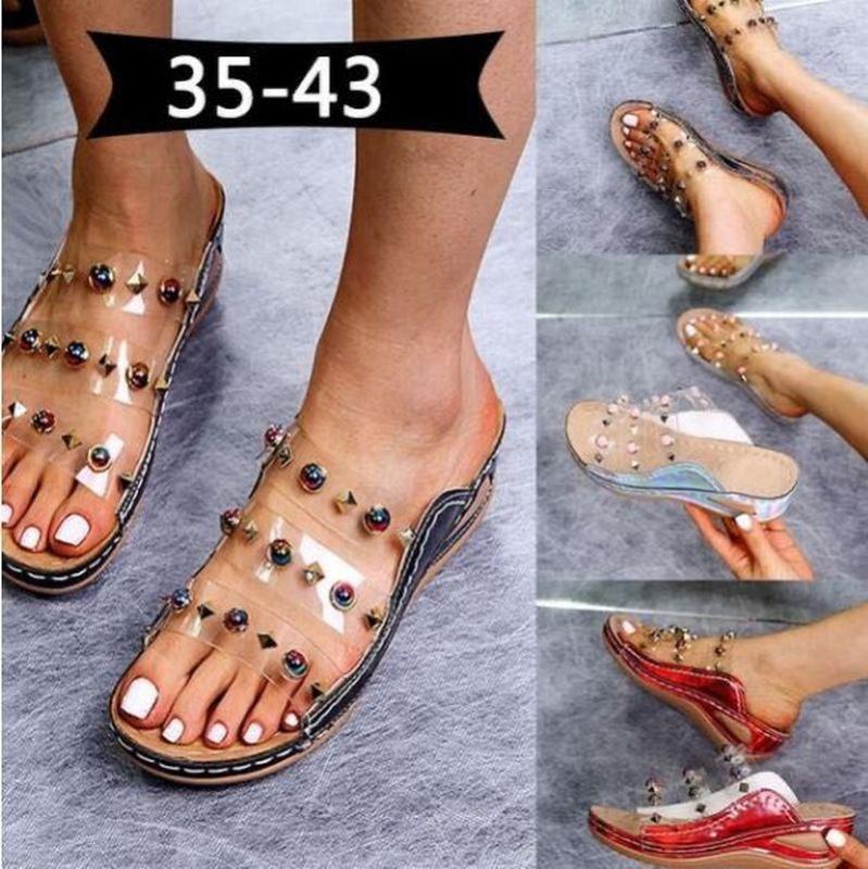 

women summer beach sandals low heels pumps wedges shoes woman one-strap open toe slippers sandalias mujer sapato feminino N039, Black