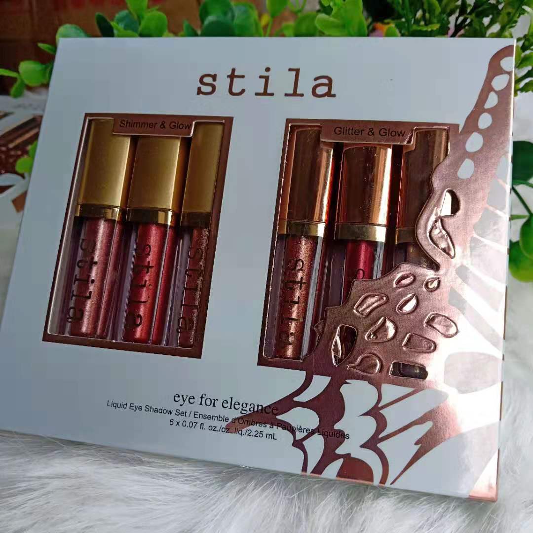 

Star-studded Eight Stay All Days Liquid Lipstick set 6pcs/ box Long Lasting Creamy Shimmer Liquid stila Lipstick DHL Freepshipping, Mixed color