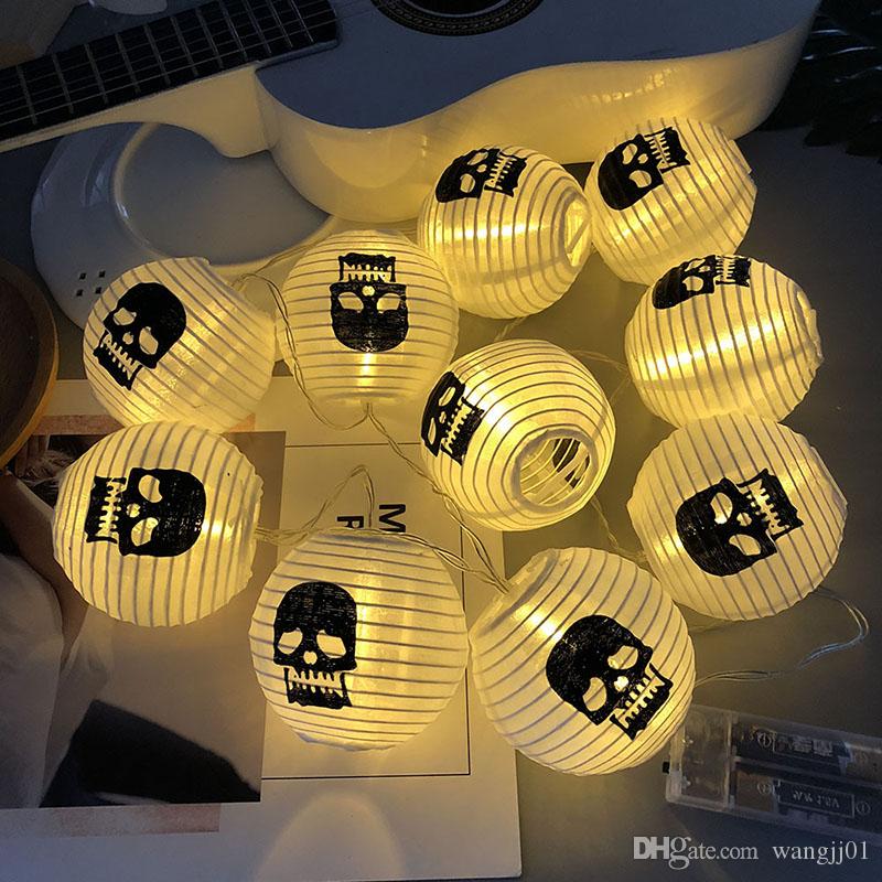 

Halloween Skull LED Light String Garland Battery Box Device New Year Christmas Decorations for Halloween Home Christmas Ornaments new
