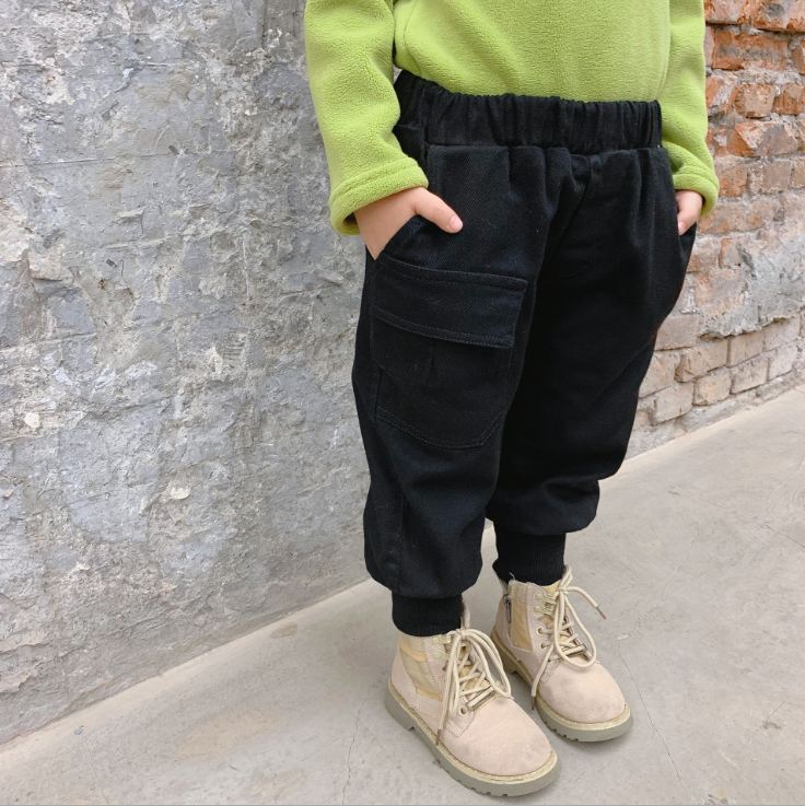 

Outfit Kids sweat pants Little boy girls clothes Winter fashion clothing Elastic Waist Clothing Pants for Christmas New Fashion