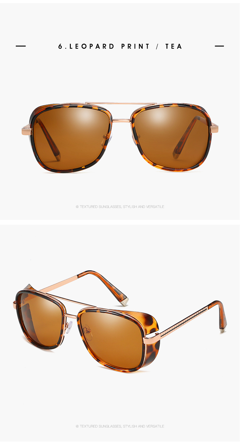 

Sunglasses Unisex Retro Square Googles Steampunk UV400 Protective Eyeglasses Outdoor Eyewear 9 Colors C-61