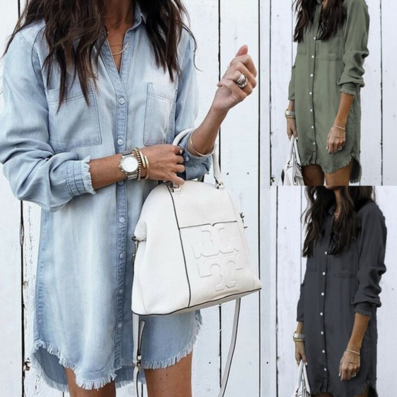 camisas largas de mujer