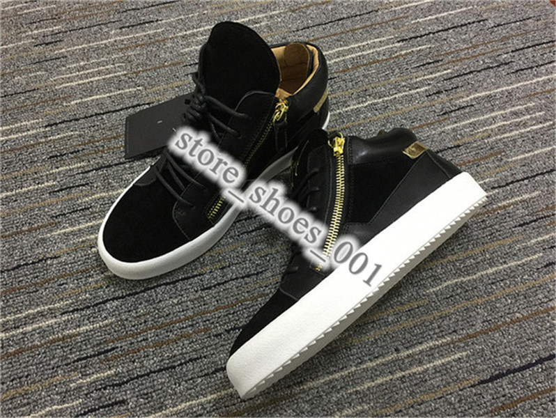 

2020 xshfbcl Fashion Designer Sneaker Men Women Arena Casual Shoes Genuine Zipper Race Runner Shoes Outdoors Trainers big size 36-45, Black
