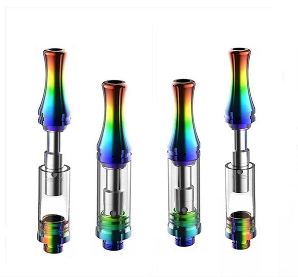 

350mAh Rainbow Bho Pen Battery E Cigarette Preheating VV Batteries Fit 510 Vaporizer Cartridges Ceramic Core 0.5ml Vape Atomizer E Cig