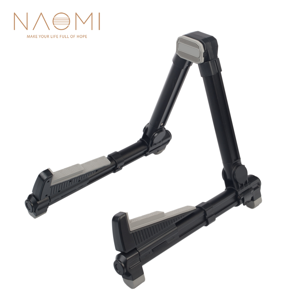 

NAOMI Adjustable Guitar Stand Folding A-Frame Holder For Electric Guitar Ukulele Bass Instrument Stand Guitar Parts Accessories