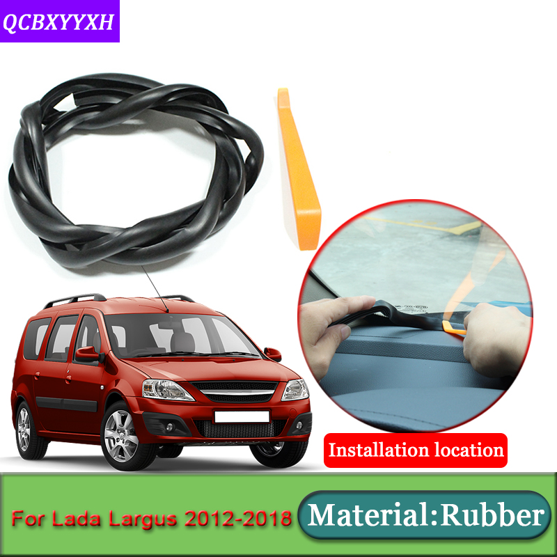 

Car-styling For Lada Largus 2012-2018 Anti-Noise Soundproof Dustproof Car Dashboard Windshield Sealing Strips Auto Accessories