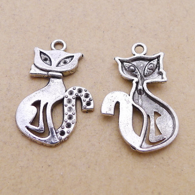 

A2683 Ancient Silver 200/ Package Alloy Kitty Ornaments Parts Diy Ornaments Parts 1.3 G