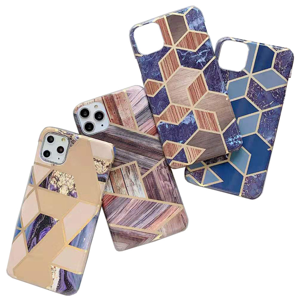 

Hard Plastic Material Marble Geography Pattern Phone Protector Case for Iphone 6 7 8 X XR 11 Pro Max Shockproof Anti-Scratch Glossy, Transparent