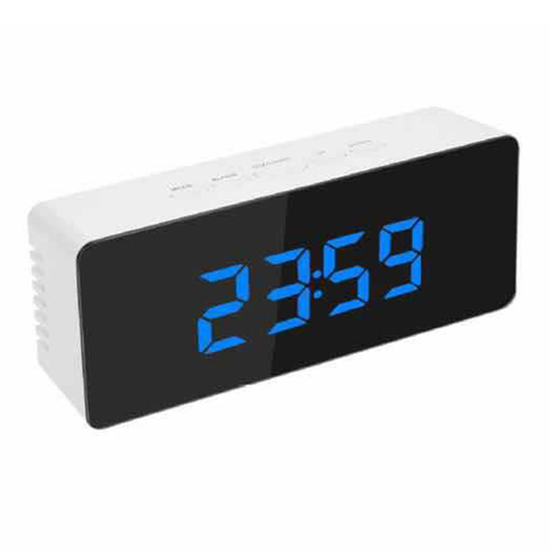 

Bedside LED clock Accessories Mirror Alarm Night Light Digital Display