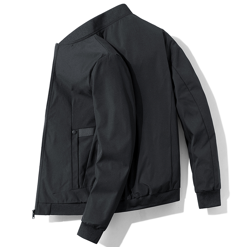 

PORT& Mens Bomber Jacket Slim Fit Long Sleeve baseball Jackets Letter Zipper Windbreaker Male Outwear Brand 2019 New Cloth, Beige