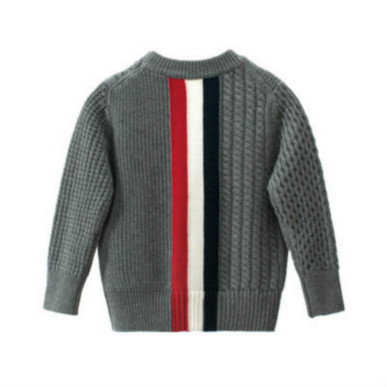 

Children Brand Sweaters Kids Pullover Clothing Boys Girls Casual Striped Tops Solid Color Clothes 2020 Autumn New Trend Hot Selling Warm, Gray