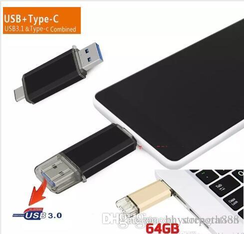 

USB 3.0 OTG Dual Micro USB Flash Pen Thumb Drive Memory Stick for Phone PC mixed color
