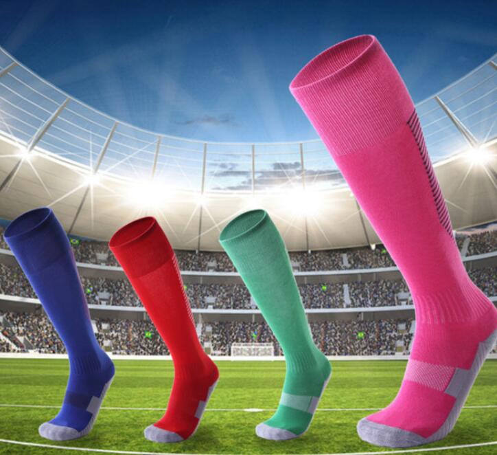

Top men Adult children's non slip over knee football socks thickened towel bottom long tube socks comfortable resistant sports kids fitness, Sock 12