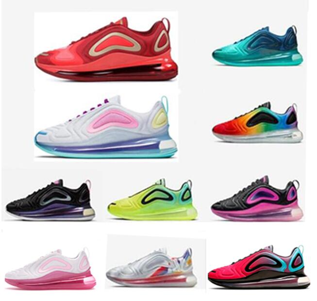 

72c Running Shoes for Mens Women Metallic Platinum Northern Lights Pink Sea Triple Black White SUNRISE Men Trainer Sports Sneakers, 27