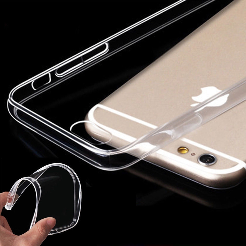 

Clear Phone Case For iPhone Case Silicone Soft Back Cover For iPhone 11 Pro XS Max X 8 7 6 6s Plus Case, Transparent