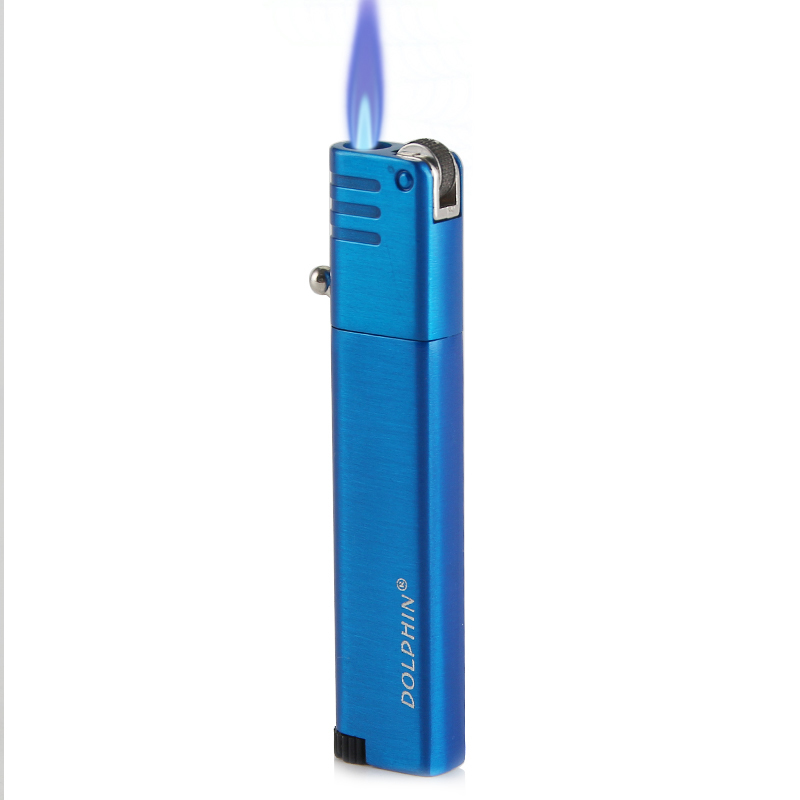 

2020 new style butane gas torch lighter Metal thin type windproof lighter