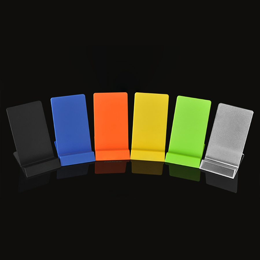 Matte Finish Battery Cell Phone Display Stands Holders 6-color Show Racks Easel Universal Kickstand for iPhone and Samsung Galaxy up to 6.0 Inche-image-655034207