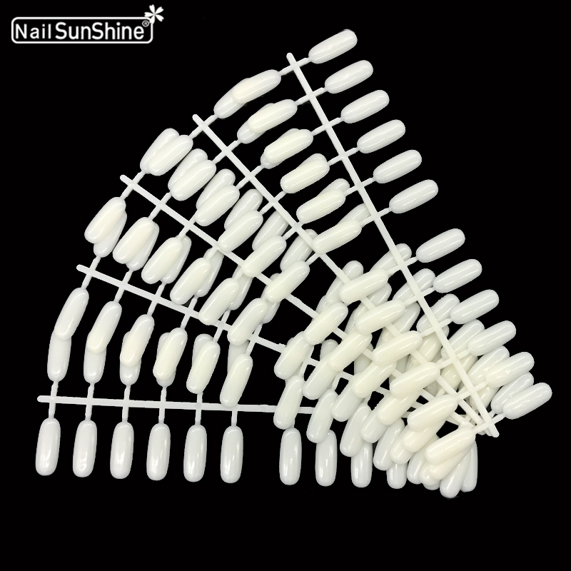 

5pcs/set Natural False Nail 120 Nail Art Tips Polish Display Nails Art Palette Color Chart Practice Sticks Manicure Acrylic Tool