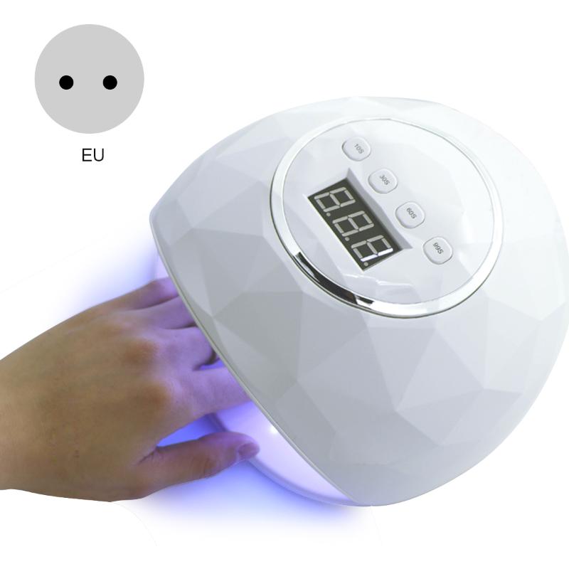 

86W LED UV Nail Dryer Lamp With IR Sensor Timer Setting LCD Display Nail Art Machine For Curing UV Gel Polish Manicure Tool, White
