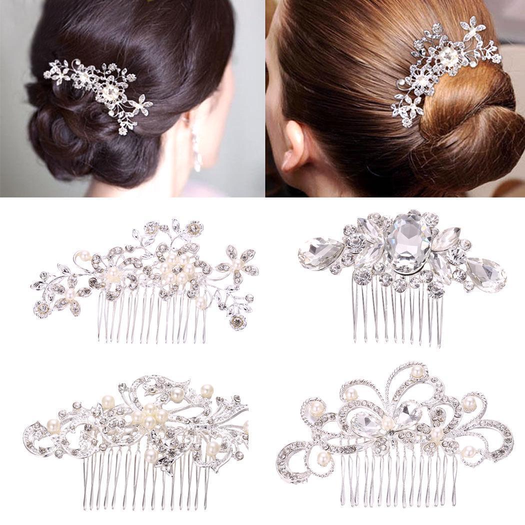 2019 Fashion New Bridal Wedding Flower Crystal Rhinestones