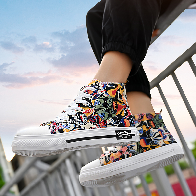 

Printing women men casual shoes Leather Platform sports sneakers mens trainers designer shoes Homemade brand Made in China size 39-44, A1