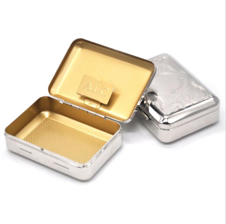 

Portable cigarette box, pipe box, paper clip, stainless steel cigarette box