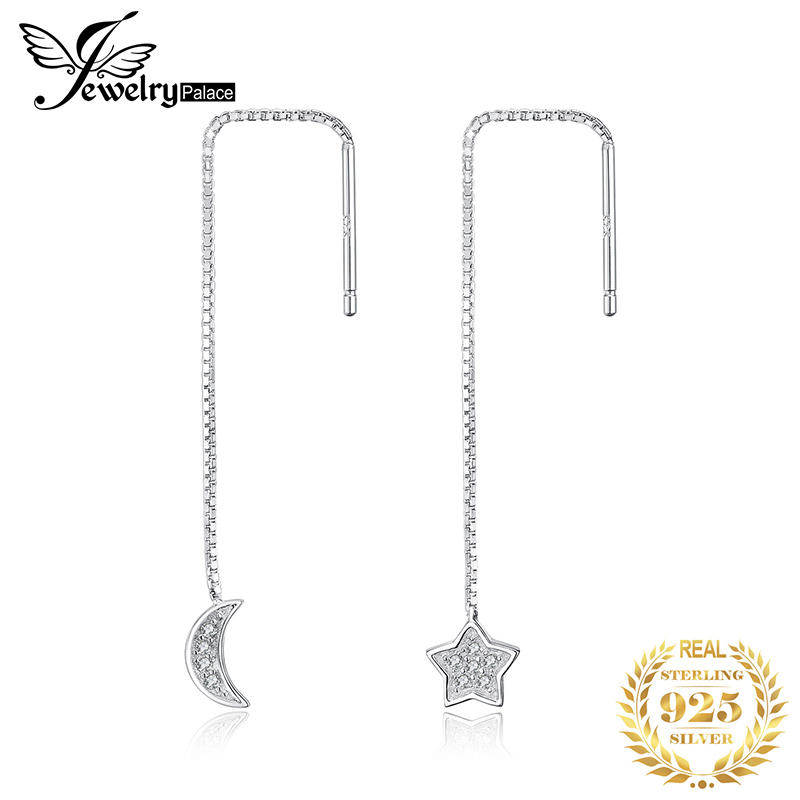 Minimalist Threader Bar Earrings for Women Girls S925 Sterling Silver Charm Long Tassel Chain Drop Dangling Simple Wire Thread Piercing Ear Stud Hypoallergenic Fashion Chic Earring