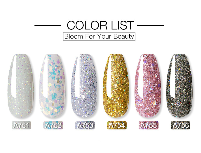 

Explosive Pearlescent Extension Gel Set DIY Nail Crystal Extension Gel UV Phototherapy Crystal Nail Chips 2020 New Art