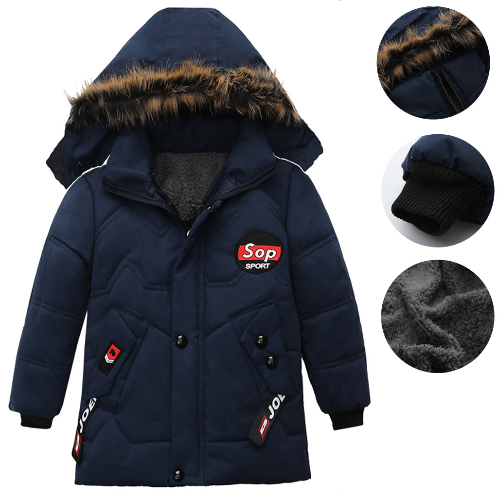 Baby Kids Girl Fur Fleece Coat Jacket Long Sleeve Winter Warm Parka Outerwear