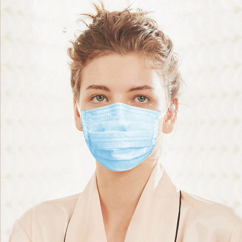 

Free DHL Disposable Face Mask 3 Layers Dustproof Facial Protective Cover Masks Anti-Dust Disposable Salon Earloop Mouth Mask Party Masks