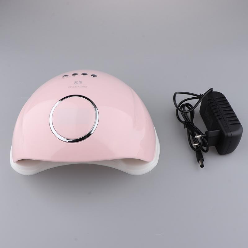 

48W UV LED Light Dryer Gel Nail Curing Light Lamp for Manicure EU, Pink