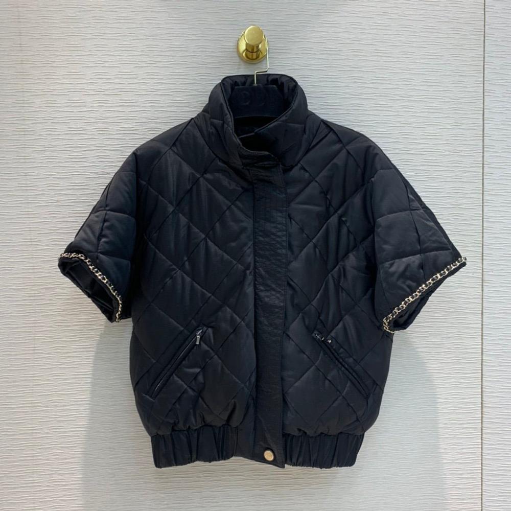 

2019 winner fashion women short sleeve cotton padded jacket coat female warm coat for ladies clothes rmsx 12.4, Black