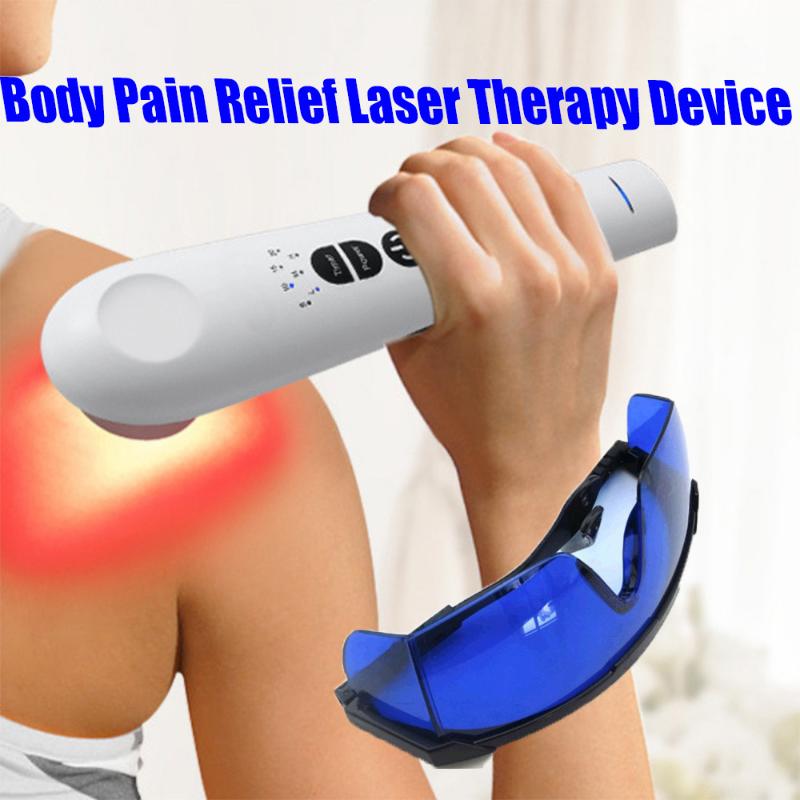 

LLLT Cold Laser Red Light Therapy Device, Portable Physical Therapy for Body Pain Relief, Safe for Pets, 3 Power,4 Timer
