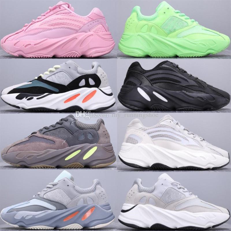 

New Utility Black 700 V2 Kanye West Geode Static Men Running Shoes Vanta Inertia Sports Shoes Runner Wave Solid Grey Women Sports Sneakers, White;red