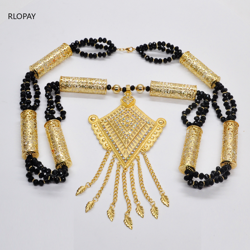 

Algeria Custom Beads Necklace Long Chain Pendant Necklace Wedding Caftan Chain Long
