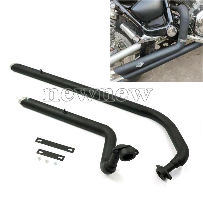 

Motorcycle Staggered Shortshots Exhaust Pipe With Removable Muffler For Virago XV 750 XV 1100 /S
