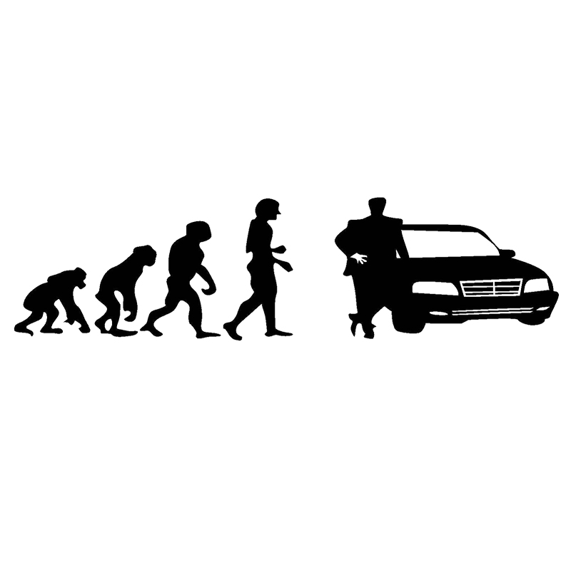

16*4.2cm Evolution of motorists Funny Car Window Bumper Novelty JDM Drift Vinyl Decal Sticker, Color