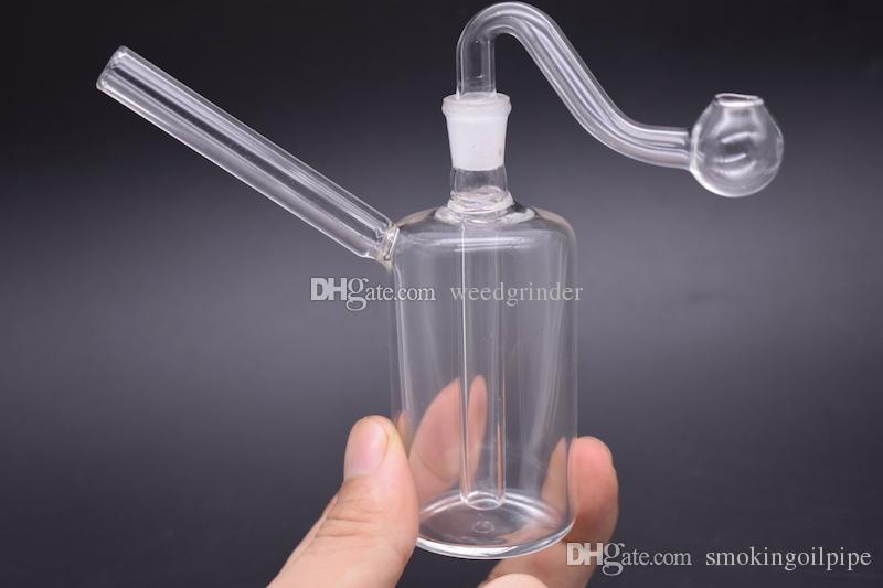 

10mm Glass Oil Burner Bong Water Pipes oil rigs bongs small mini oil burners dab rig hookah heady Smoking ash catcher for smoking