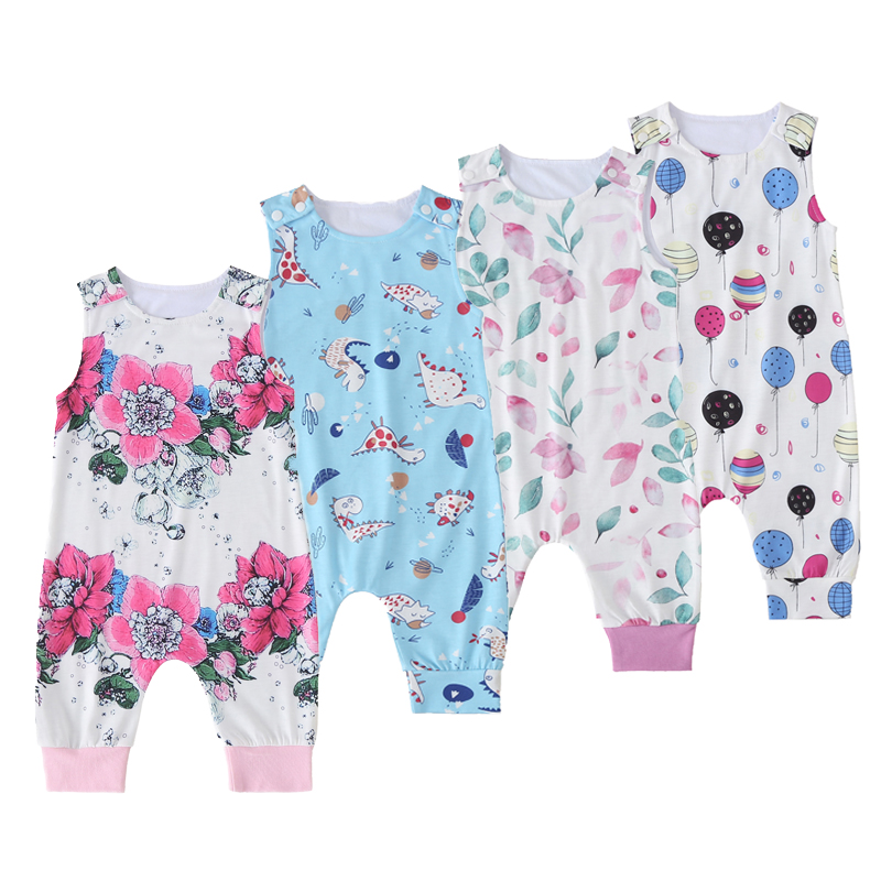 

2020 Toddler Infant Baby Girl Romper Summer Sleeveless Round Neck Balloon Jumpsuit Cute Clothing Costume Playsuit Outfits