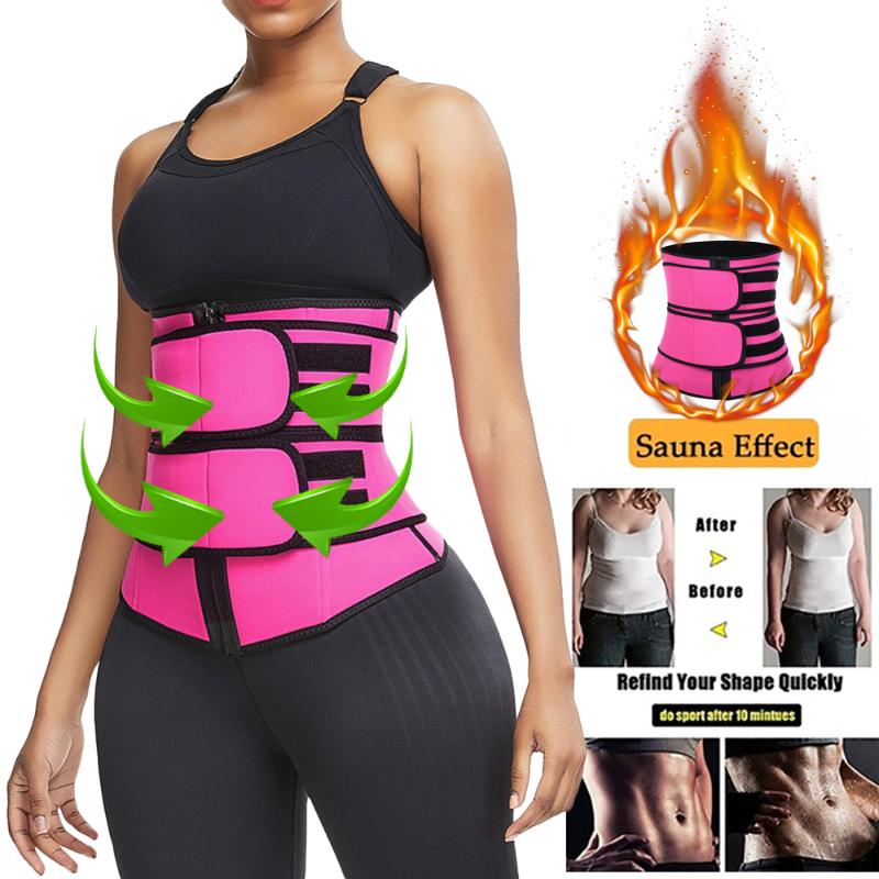 

New Fashion Waist Trainer Body Shaper Thermo Sweat Belt Girdle Corset Women Waist Trainer Reducing Shapers Slimming Trimmer Belt, Black