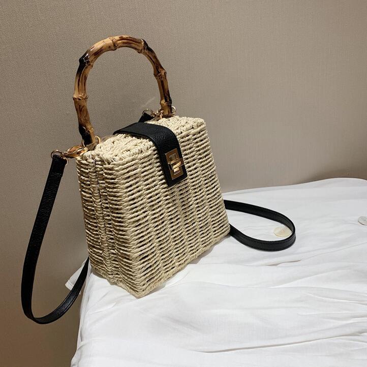 

Factory wholesale women handbag personalized straw beach bag small fresh summers fashionable wovens handbags street woven summer messenger bags