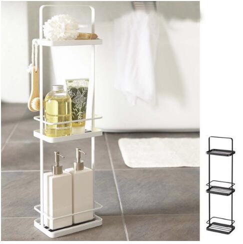 Bathroom toilet shelf floor type shower gel storage cabinet kitchen multi-layer finishing shelf living room bedroom storage shelf-image-506364367