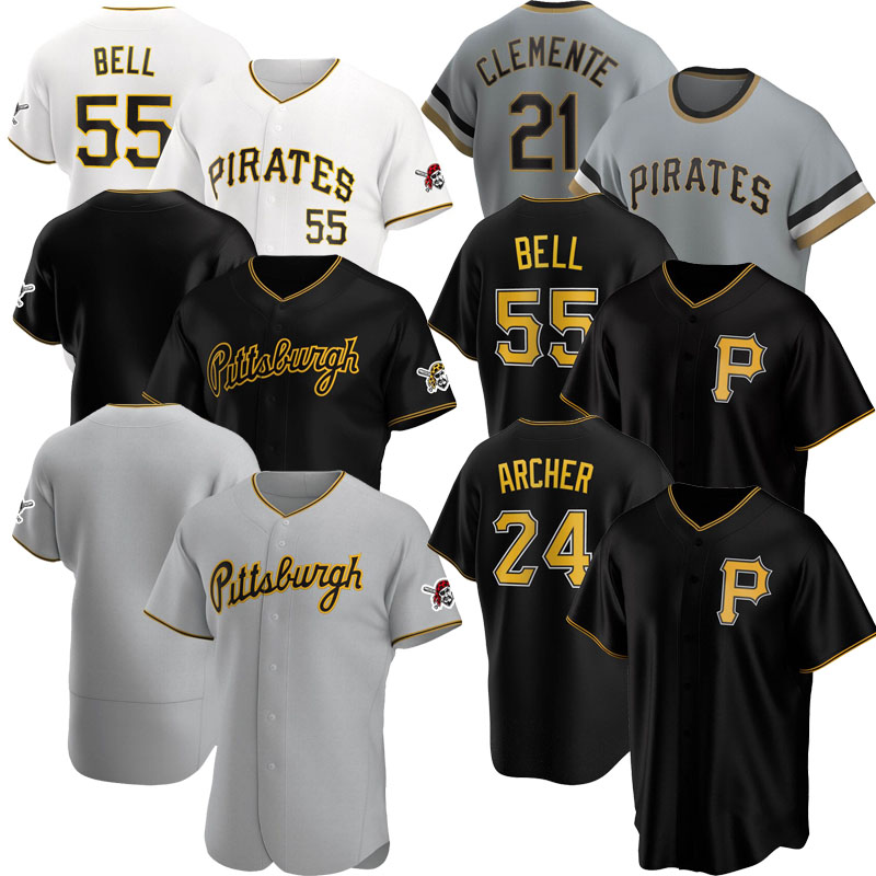 

2020 Bryan Reynolds Big & Tall Jersey Josh Bell Starling Marte Chris Archer Kevin Newman Gregory Polanco Cole Tucker Oneil Cruz Jose Osuna, Mens flex base black