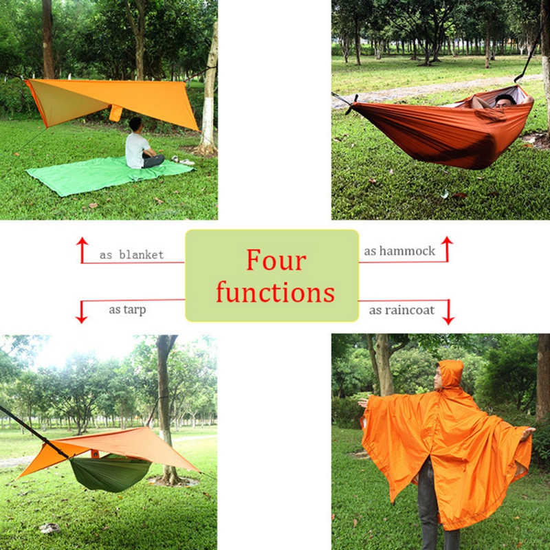 

Multifunctional Outdoor Rain Backpack Waterproof Tarp Ground Shelter Sunshade Moisture Barrier Picnic Blanket Mat Camping